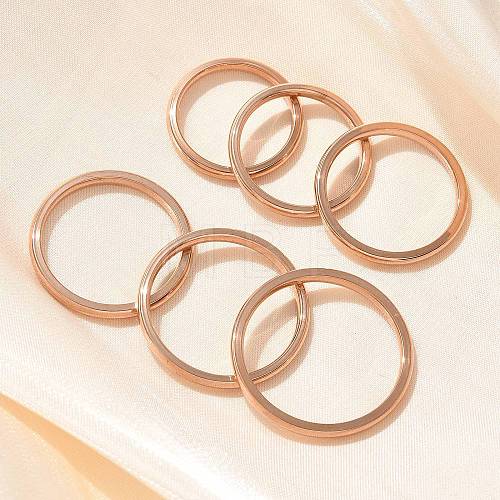 304 Stainless Steel Plain Band Rings STAS-I160-E-KCG-1