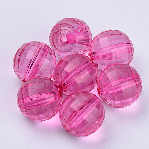 Transparent Acrylic Beads X-TACR-Q254-8mm-V08-1