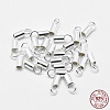 925 Sterling Silver Cord Ends STER-F032-09S-1.5mm-1