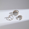 3Pcs Alloy Finger Rings Sets WG7802C-28-3