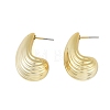 Teardrop CCB Plastic Stud Earrings for Women EJEW-Q382-03G-1