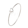 304 Stainless Steel Bangles for Women BJEW-N040-01B-P-2