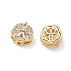 Brass Micro Pave Cubic Zirconia Pendants KK-B172-14G-03-2