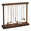 2Pcs Wood Necklace Organizer Display Stands NDIS-WH0016-15A-01-1