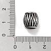 Retro 304 Stainless Steel European Beads STAS-L274-019AS-3