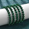 Synthetic Malachite(Dyed) Bead Stretch Bracelets BJEW-K212-B-031-5