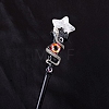 Evil Eyes Style Natural Quartz Crystal Magic Wand PW-WGF9442-07-1