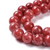 Dyed Natural Jade Beads Strands X-G-D434-8mm-08-1-6