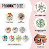 15Pcs Brass Enamel Beads KK-TA0009-20P-4