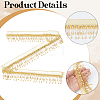 Polyester & Glass Rhinestone & Imitation Pearl Beaded Tassel Ribbon DIY-CY0003-68A-6