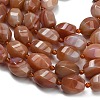 Natural Red Banded Agate Beads Strands G-B178-K01-01-4