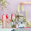 12Pcs 6 Colors Rectangle Transparent PVC Plastic Bags ABAG-FG0001-14-3