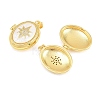 Brass Locket Pendants KK-D232-03G-3