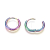 Ion Plating(IP) 304 Stainless Steel Huggie Hoop Earrings LS-EJEW-F111A-14mm-Y-3