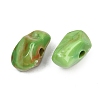 Opaque Acrylic European Beads OACR-G064-10B-2
