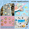 40Pcs 4 Colors Opaque Resin Cabochons CRES-SC0003-11-6