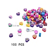 100Pcs Handmade Polymer Clay Beads sgCLAY-SZ0001-09-6