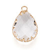 Transparent Glass Pendants KK-N283-02J-G-2