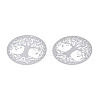 Non-Tarnish 201 Stainless Steel Filigree Pendants STAS-S118-060-2