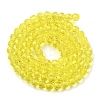 Transparent Glass Bead Strands GLAA-G013-6mm-68-3