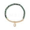 2Pcs Natural African Turquoise(Jasper) Beads Stretch Bracelets BJEW-JB13415-01-3