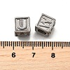 26Pcs 26 Styles 304 Stainless Steel Cube Beads STAS-V009-01P-3