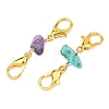 28Pcs 7 Styles Natural & Synthetic Mixed Gemstone Chip Bead Connector Charms PALLOY-JF05612-02-4