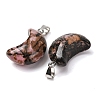 Natural Rhodonite Pendants G-F820-02L-06-3