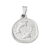 304 Stainless Steel Pendants SA-CBA34D4-03G-P-1