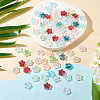 135Pcs 9 Colors Baking Paint Transparent Glass Beads DGLA-TA0001-59-5