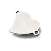 201 Stainless Steel Connector Charms STAS-B143-03C-P-2