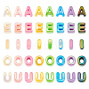 50Pcs 5 Styles UV Plating Opaque Acrylic Beads PACR-TA0001-31F-4