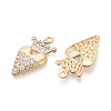 Alloy Rhinestone Pendants FIND-N008-27KCG-2