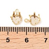 Heart Brass Sew on Prong Settings KK-C163-14B-G-3