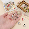 40Pcs 5 Colors Alloy Pendants FIND-GA0008-63-3