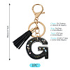 1Pc Resin Letter Keychains KEYC-TADJ0001-09G-3