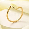 Textured Horse Eye 304 Stainless Steel Finger Ring for Women RJEW-L126-08B-G-1