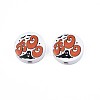 Halloween Printed Natural Wood Beads WOOD-T021-80-4