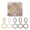 Craftdady 250Pcs 5 Colors Alloy Linking Rings FIND-CD0001-11-11