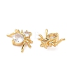 Brass with Cubic Zirconia Pendants KK-D024-11G-2
