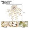 ABS Imitation Pearl Acrylic Flowers Brooch PW-WG53798-02-1