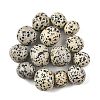 Natural Dalmatian Beads G-G348-01B-48-1