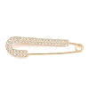 Crystal Rhinestone Safety Pin Brooches JEWB-A040-01C-G-1