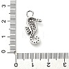 Brass Micro Pave Cubic Zirconia Pendants KK-L229-061P-3