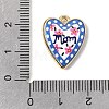Printed Alloy Pendants ENAM-F160-07A-G-3