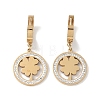 304 Stainless Steel Rhinestone Dangle Earrings EJEW-L283-045G-1