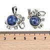 Natural Sodalite Pendants G-I374-A-P10-3