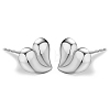 S925 Sterling Silver Heart Stud Earrings JQ5379-2-1