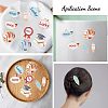 24Pcs 12 Style School Supplies Theme Alloy Enamel Pendants ENAM-CA0001-38-6