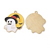 Halloween Theme Alloy Enamel Pendants FIND-E024-03LG-2